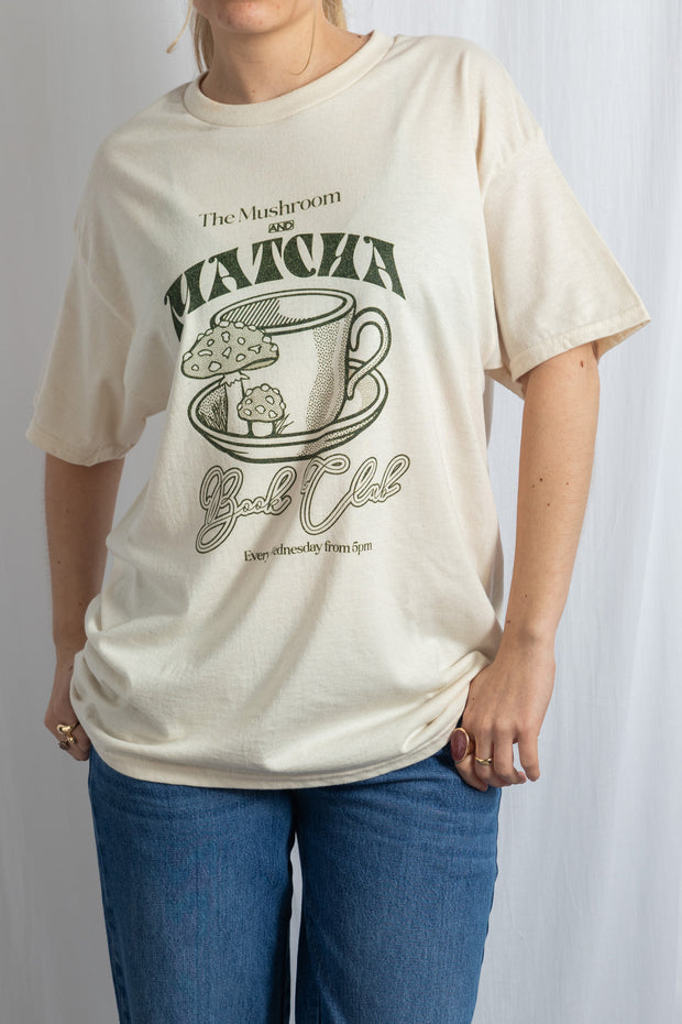 Daisy Street Matcha Book Club Oversized Tee