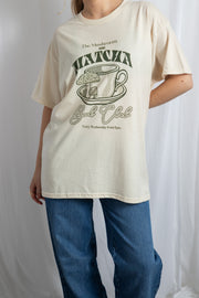 Daisy Street Matcha Book Club Oversized Tee