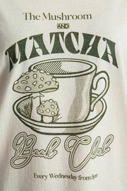 Daisy Street Matcha Book Club Oversized Tee