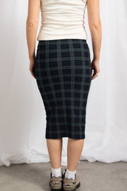 Daisy Street Plaid Midi Skirt