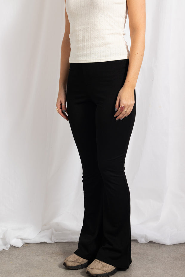 Daisy Street Black Flared Pants