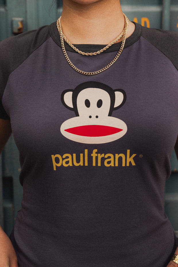 DAISY STREET X PAUL FRANK TONAL RAGLAN TEE