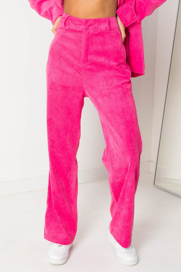 Daisy Street Katie Cord Trousers In Pink