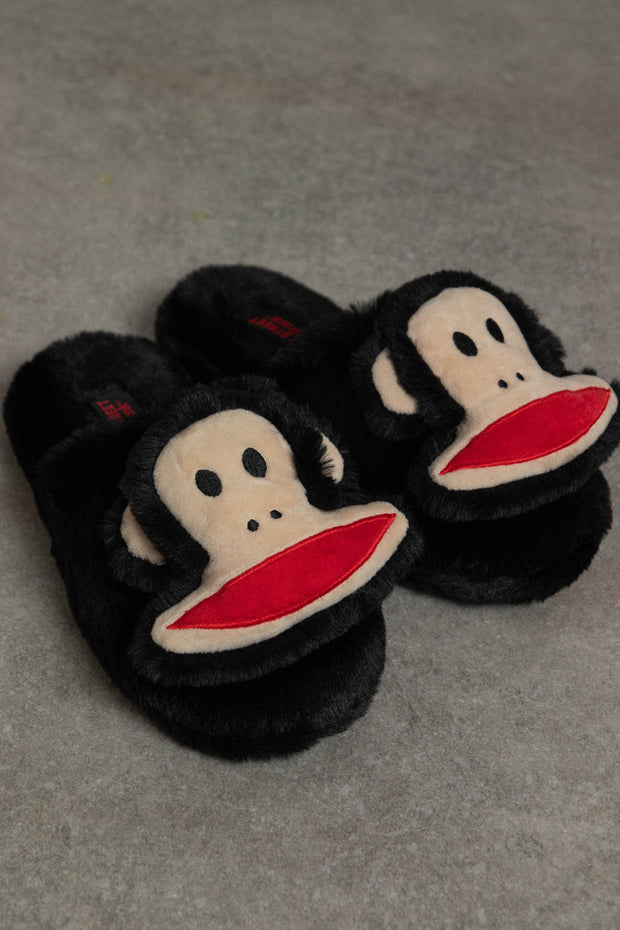 DAISY STREET X PAUL FRANK FLUFFY SLIPPERS