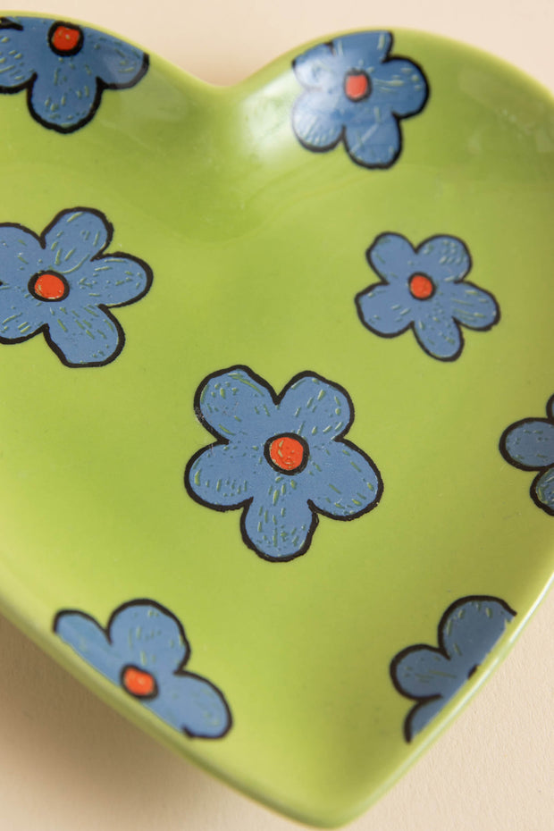 Daisy Street Heart Shaped Trinket Tray