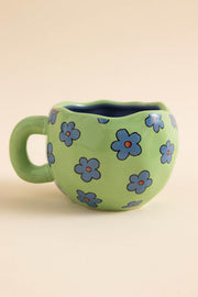 Daisy Street Printed Wobbly Mug