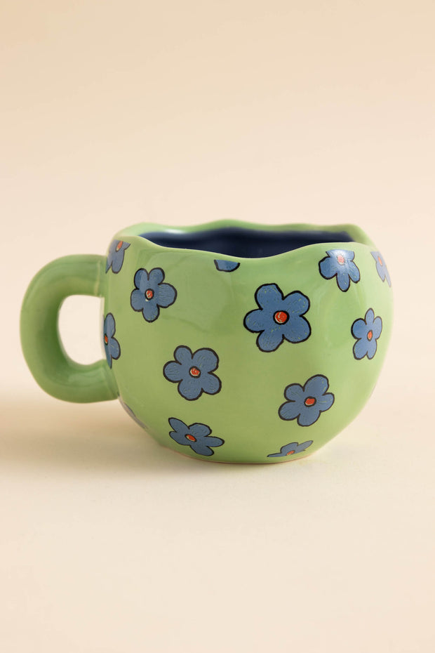 Daisy Street Printed Wobbly Mug