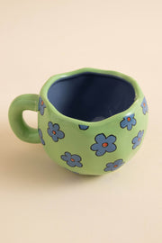 Daisy Street Printed Wobbly Mug