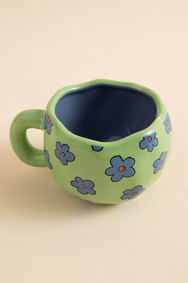 Daisy Street Printed Wobbly Mug