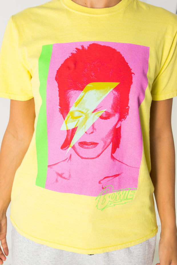 Daisy Street Relaxed T-Shirt with Bowie Print