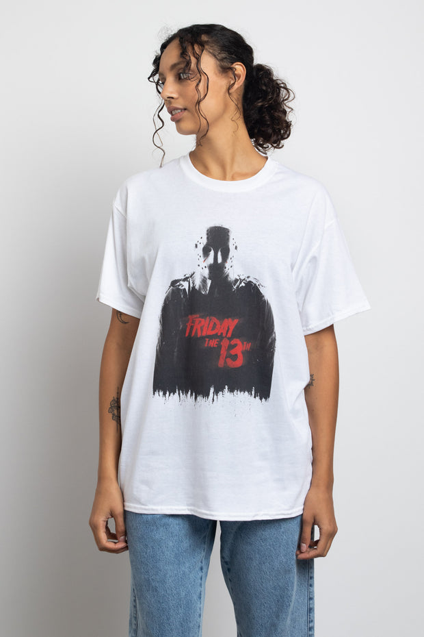 Daisy Street Relaxed T-Shirt with Friday The 13th Graphic