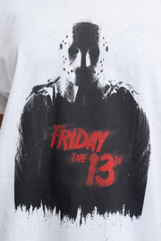 Daisy Street Relaxed T-Shirt with Friday The 13th Graphic